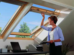 Деревянное окно GPL с двумя типами открывания