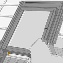 Мансардные окна в разрезе