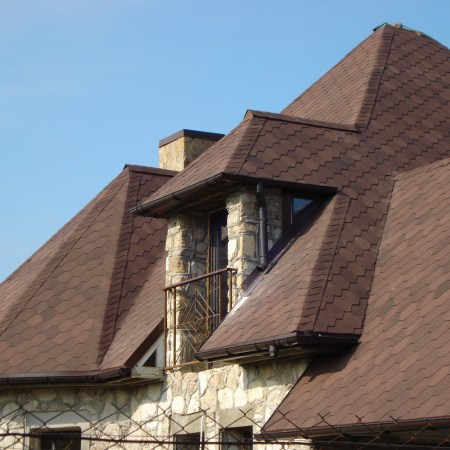 Битумная черепица IKO-Шоколад. Себино, Николаев.