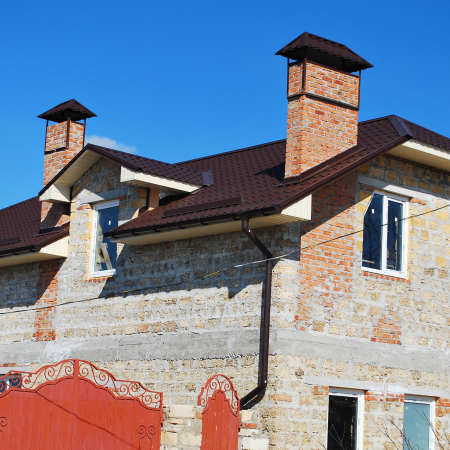 Кровля металлочерепицей Адамант.