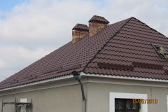 Металочерепиця Атіка 8017. Варварівка, вулиця Бузька