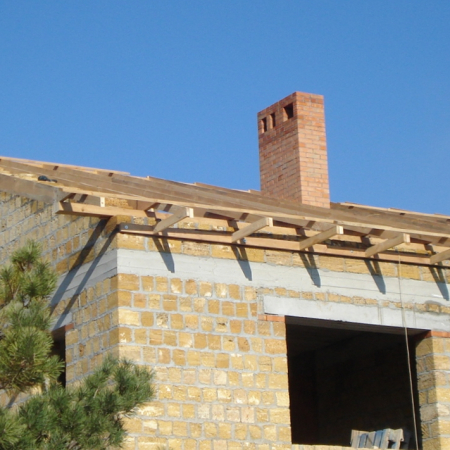 Монтаж стропил