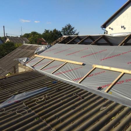 Работы по замене шифера