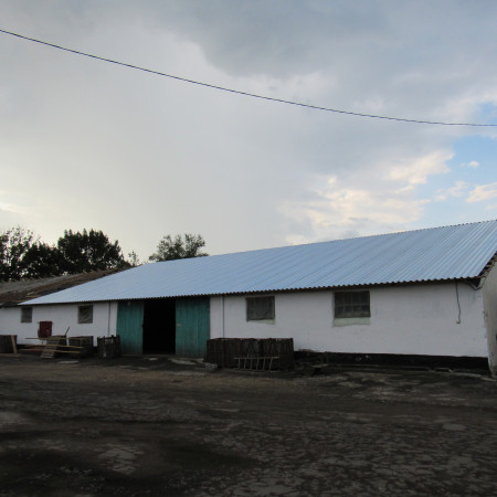 Крыша из профнастила ПК-45, Цинк 0,45