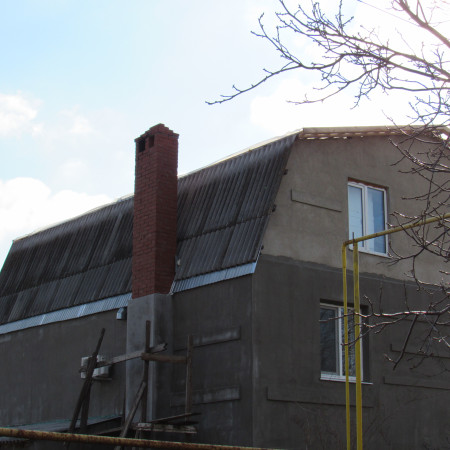 Одесская область, Великодолинское. Ремонт и замена шиферной кровли на металлочерепичную.