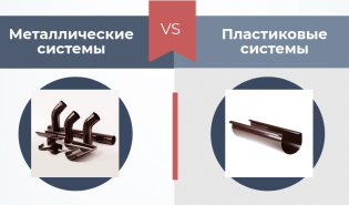 Водостоки - пластик или металл