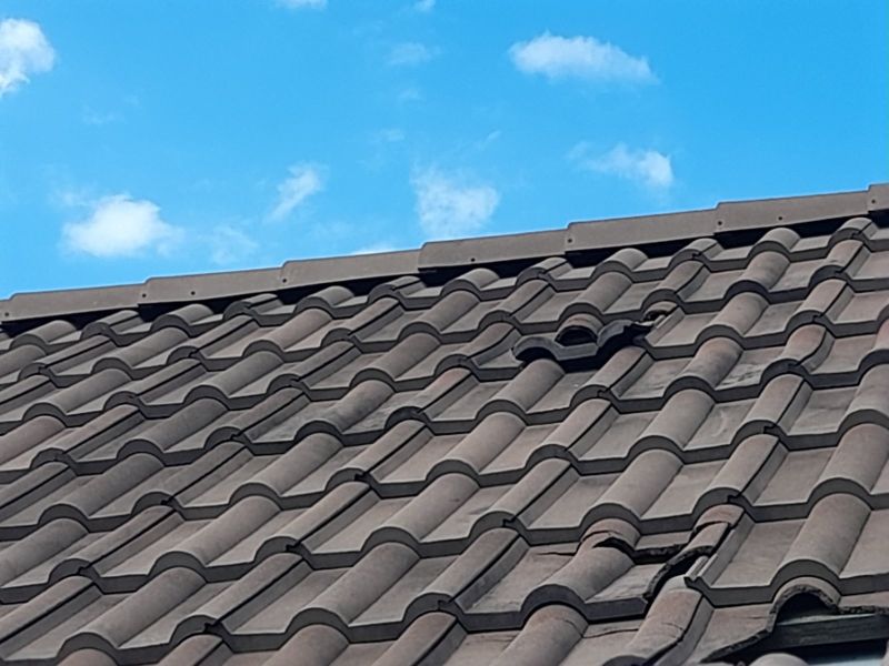 Погана черепиця, що зникла з часом експлуатації
